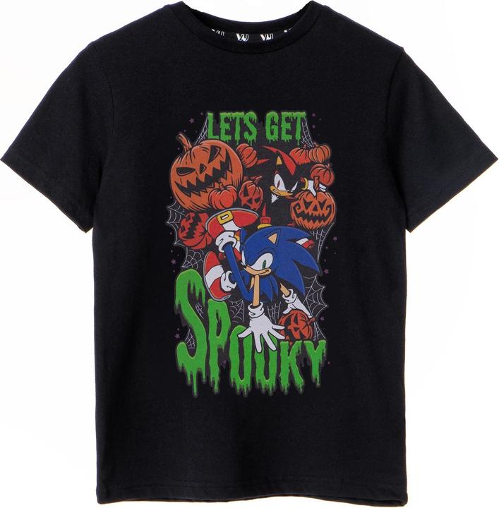 Immagine prodotto Sonic The Hedgehog Let's Get Spooky Maglietta Ragazzi (158, 164)
