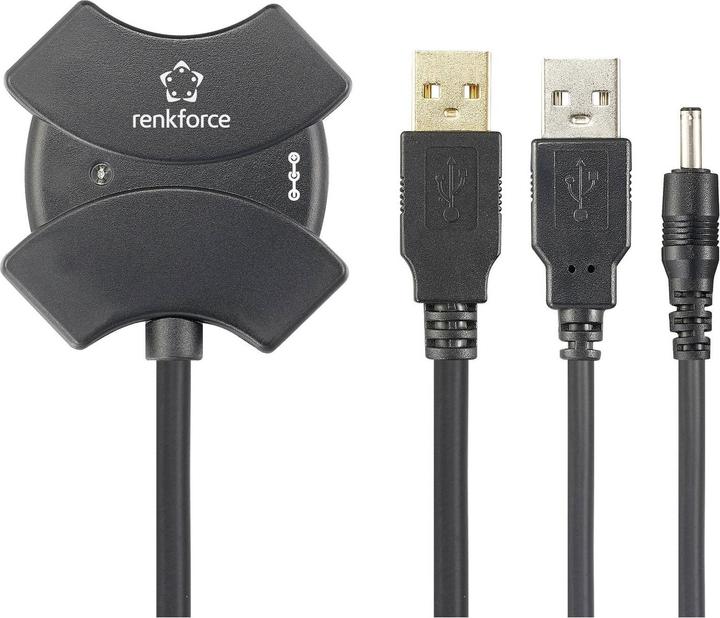 Immagine prodotto Renkforce RF-6270930 Hub USB 2.0 a 4 porte con ripetitore integrato Nero (USB-A, 4 Porti)
