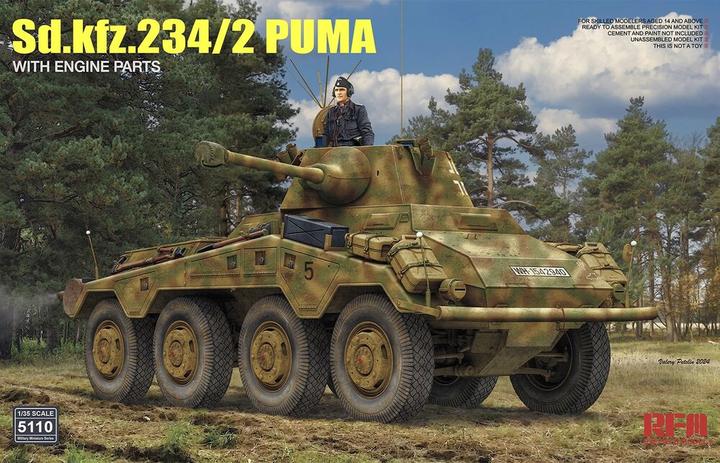 Produktbild Rye Field Model Sd.kfz 234/2 Puma w/ Engine Parts