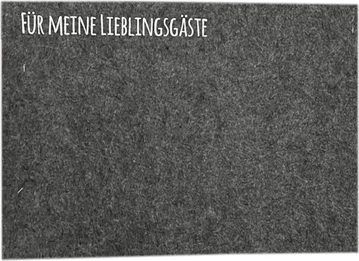 Produktbild Mojawo 4er Platzset Tischset Platzdeckchen Untersetzer Platzmatten Filz (4 Stk., 45 x 30 cm)