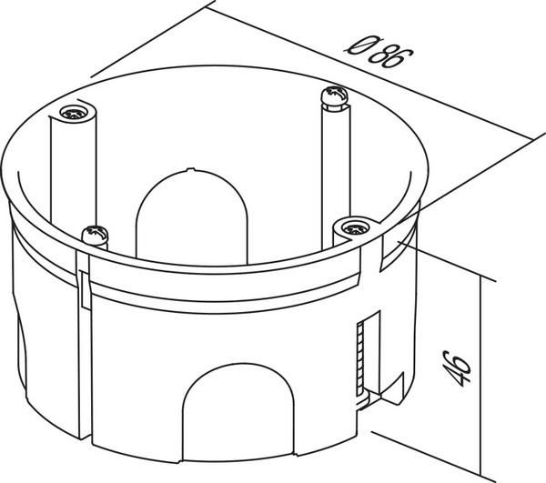 Actual product image TEM Series Flush-mounted boxes Hollow wall junction box