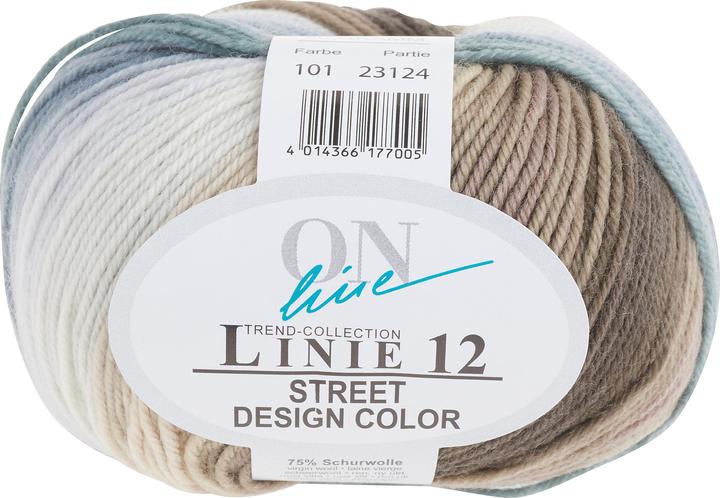 Actual product image Online Street Design Color, line 12, 50 g, approx. 210 m (210 m)