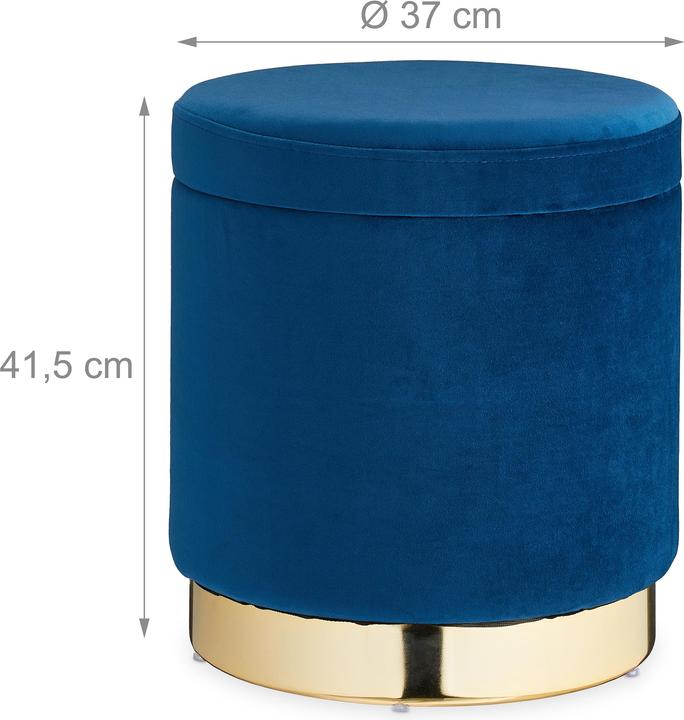 Actual product image Relaxdays Velvet Stool