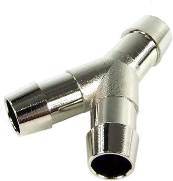 Produktbild Aquatuning 13mm (1/2' Y Schlauchverbinder Messing vernickelt