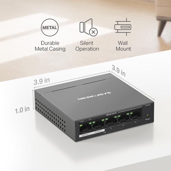 Produktbild Mercusys MS105GP (5 Ports)