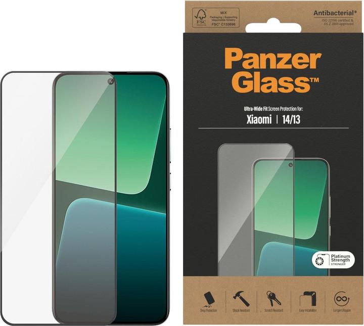 Produktbild PanzerGlass SP Xiaomi 13 UWF AB schwarz (1 Stück, Xiaomi 13)