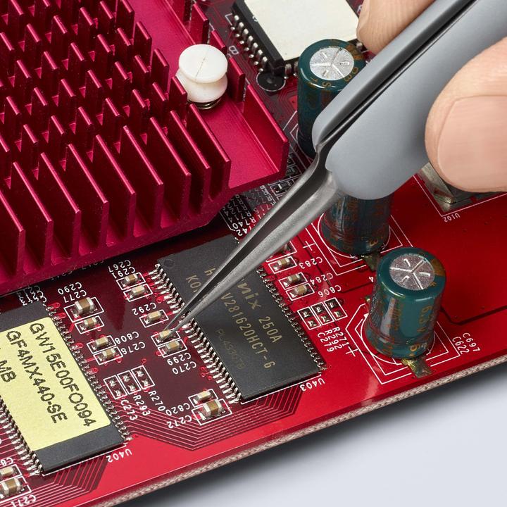 Produktbild Knipex Gummi-Pinzette ESD Edelstahl