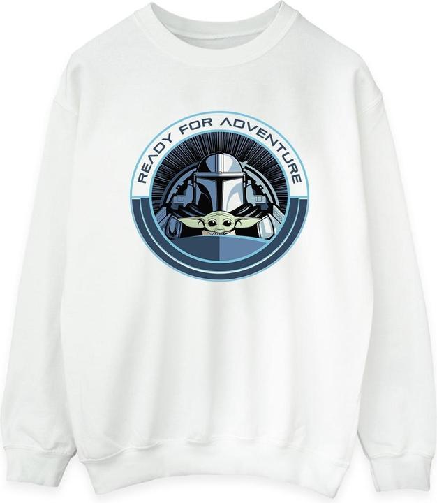 Star Wars The Mandalorian Grogu Ready For Adventure Sweatshirt (L)