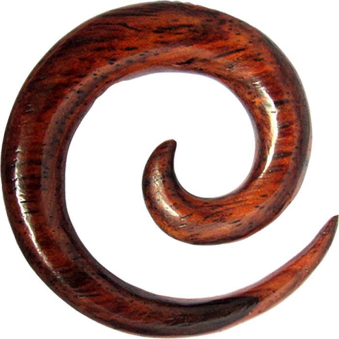 Image du produit Star Piercing Spirale de dilatation en bois Narra (sans laiton, Organique)