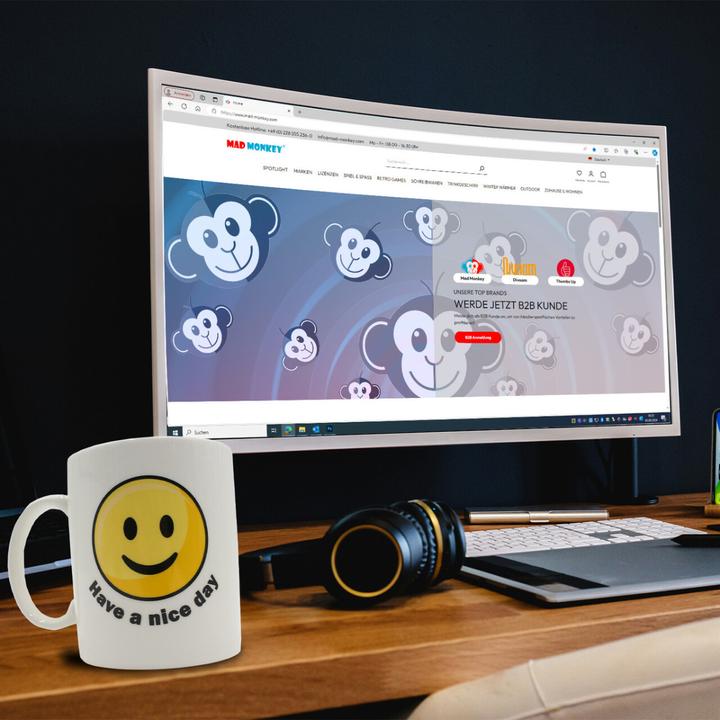 Produktbild Mad Monkey Tasse "Have a nice Day" (330 ml)