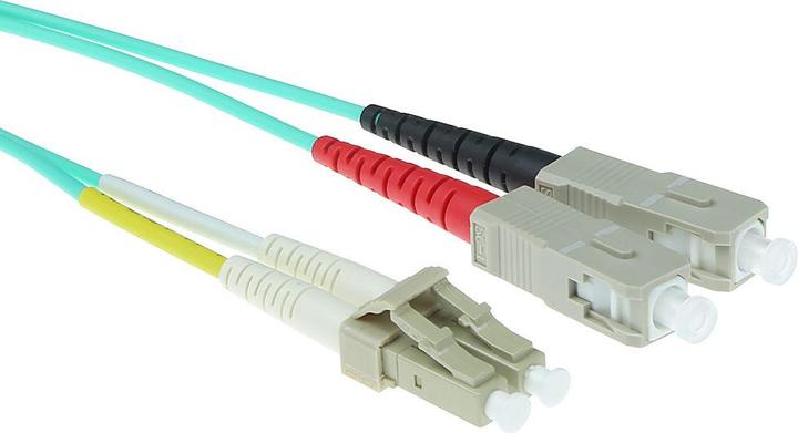 Produktbild 35 meter LSZH Multimode 50/125 OM3 fiber patch cable duplex with LC and SC connectors (CAT6, 35 m)
