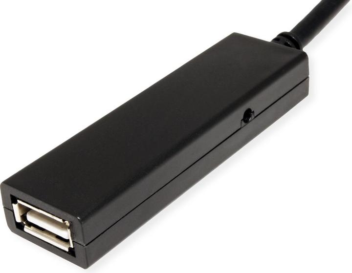 Produktbild Value USB 2.0 Verlängerung, aktiv, mit Repeater, A-C, schwarz, 20,0 m (20 m, USB 2.0)