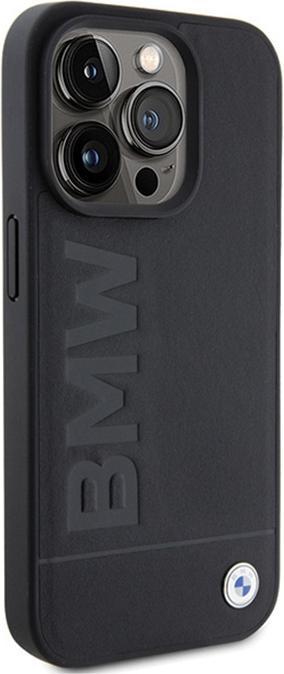 Image du produit BMW BMHMP15LSLLBK iPhone 15 Pro 6.1" czarny/black MagSafe Leather Hot Stamp (Apple iPhone 15 Pro)
