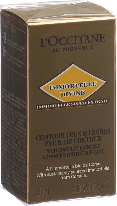 Produktbild L'Occitane Immortelle Divine Augen- und Lippenkonturenpflege (Fluid, 15 ml, Tag)