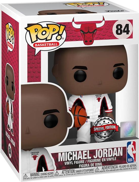 Immagine prodotto Funko NBA Legends POP! figura sportiva in vinile Michael Jordan (Bulls White Warmup) Esclusivo 9 cm