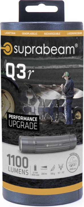 Image du produit Suprabeam Lampe de poche Q3r (12.20 cm, 1100 lm)
