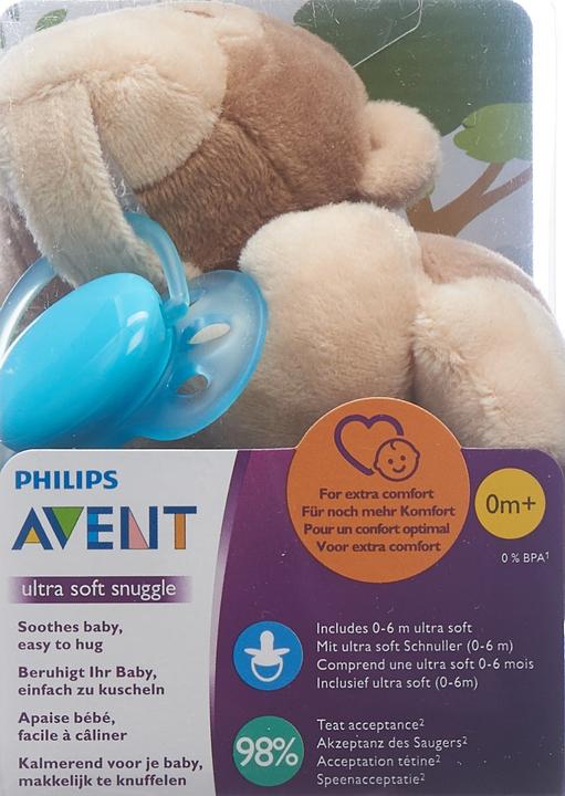 Produktbild Philips Avent Snuggle Affe (1 x, ab Geburt)