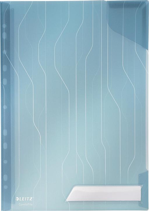 Actual product image Leitz CombiFile, A4, PP, blue, 0,20 mm grained, combination of brochure cover u (A4, 1 x)