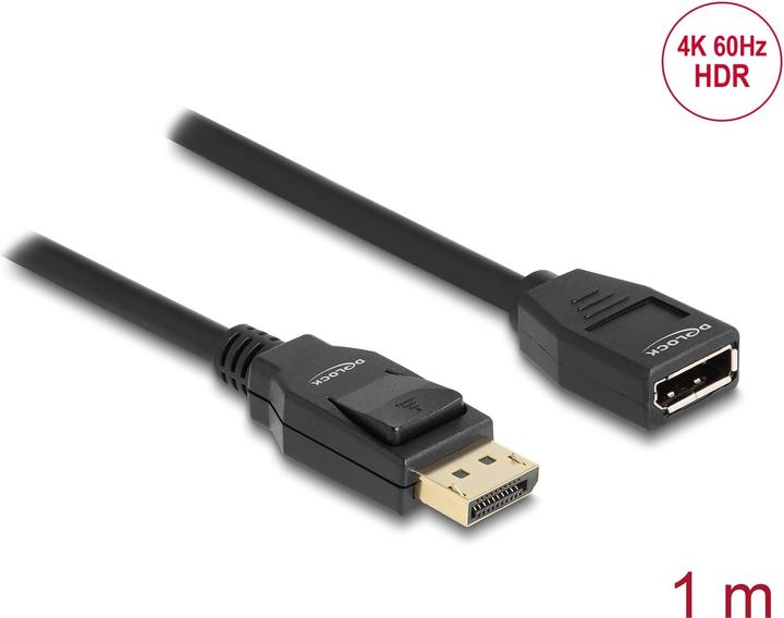 Immagine prodotto Delock Cavo di prolunga DisplayPort 1.2 4K 60 Hz 1 m (1 m, DisplayPort)
