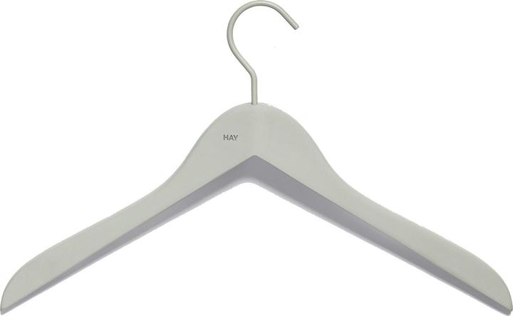 Produktbild HAY - Soft Coat Hanger Slim Set of 4 - Grey (500079) (4 x)
