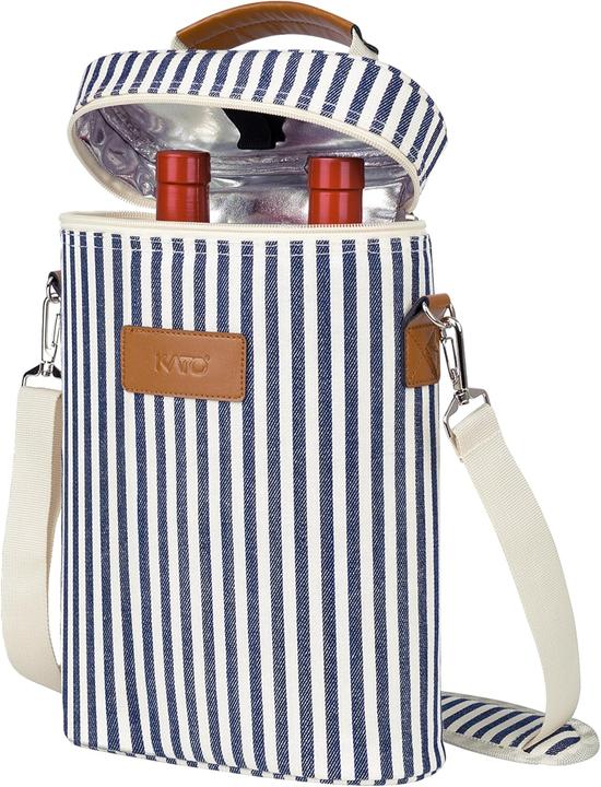 Actual product image Kato Tirrinia Flaschentasche für 2 Flaschen mit Korkenzieher