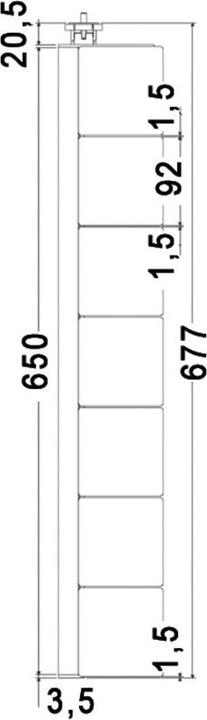 Image du produit OK-Line Chemin de câbles FLAP, vertical (Conduit, 67.70 cm)