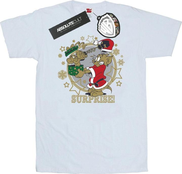 Actual product image Tom & Jerry Mens Christmas Surprise T-Shirt (XXL)