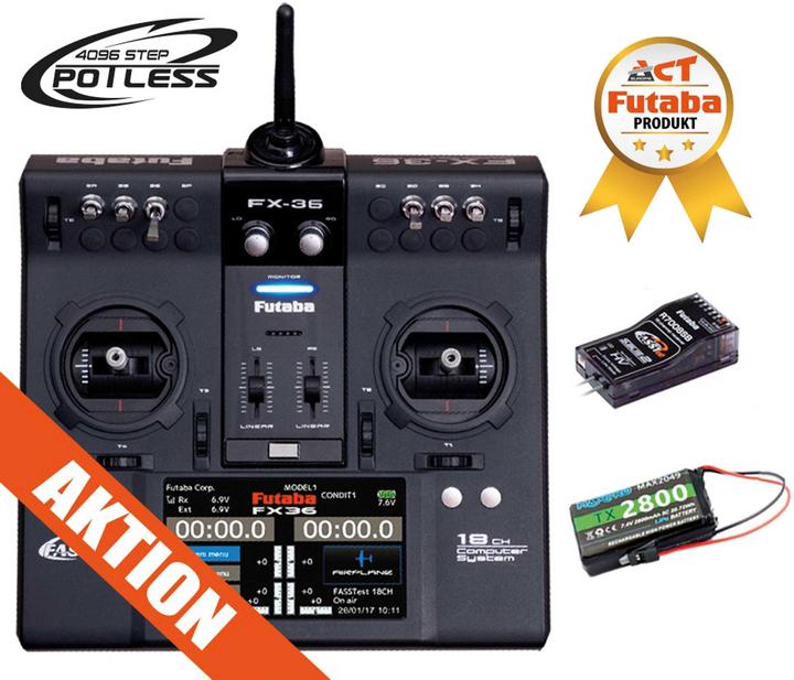 Produktbild Futaba FX36 Potless Pult-Fernsteuerung 2,4 GHz
