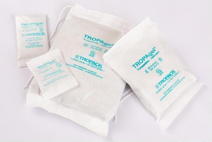 Actual product image Transpak Desiccant bag according to DIN 55473 Dimensions 150x200mm white (60 Piece)