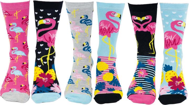 United Oddsocks Go Flamingo (3er Pack, 37 - 42)