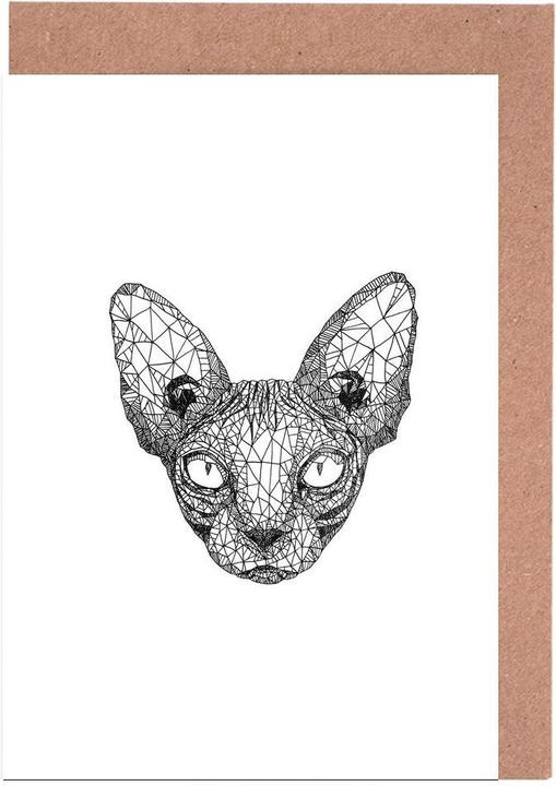 Image du produit Juniqe Chat sphynx - Croquis au crayon (10 pcs)