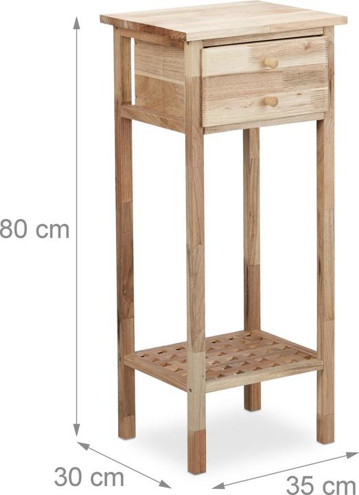 Productafbeelding Relaxdays Salontafel Walnoot (35 x 30 x 80 cm)