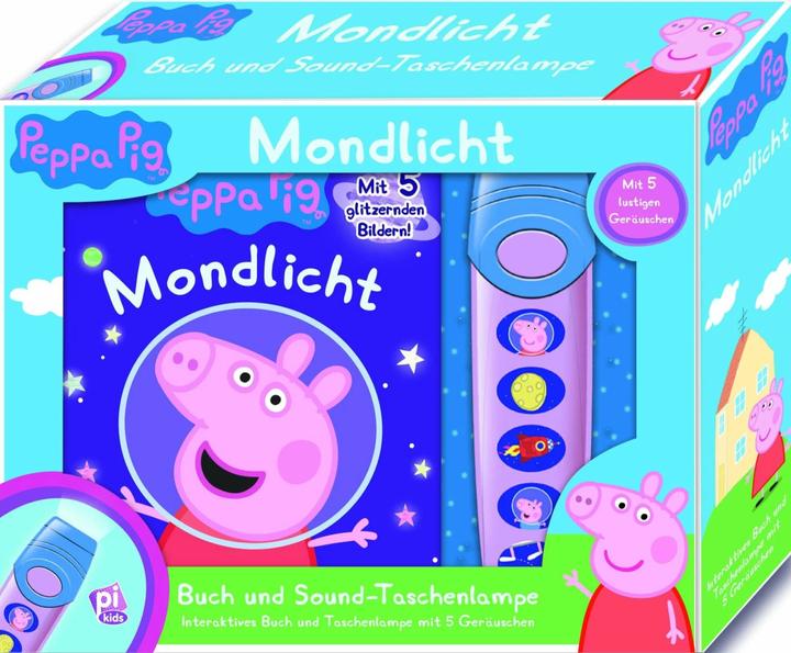 Peppa Pig - Pop-Up-Buch mit Taschenlampe - Bilderbuch mit 5 lustigen Geräuschen (Allemand, Phoenix International Publications Germany GmbH, 2020)