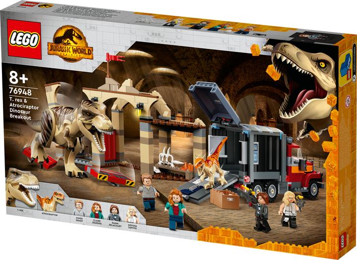 Produktbild LEGO T. Rex & Atrociraptor: Dinosaurier-Ausbruch (76948, LEGO Jurassic World)