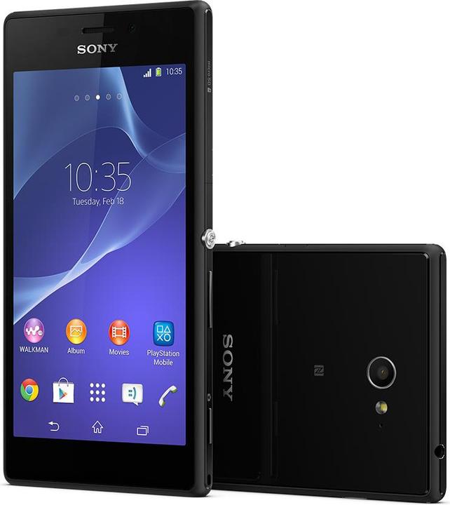 Sony Xperia M2 (8 GB, Zwart, 4.80", 8 Mpx, 4G)