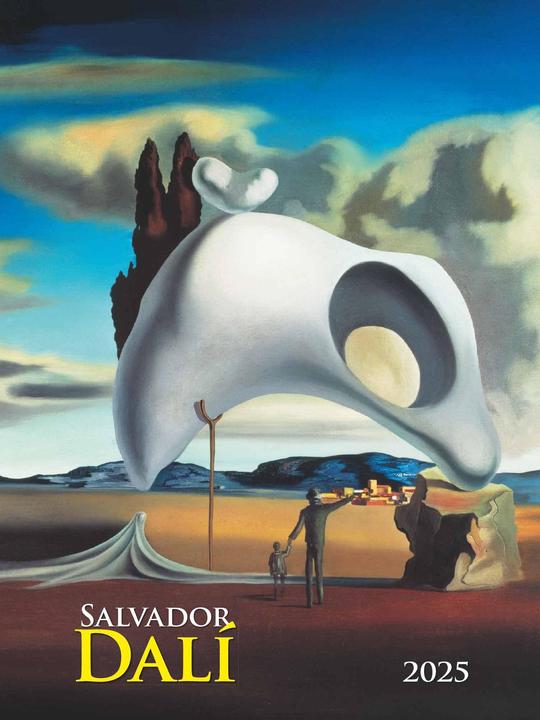 Actual product image Alpha Edition Salvador Dali 2025 Picture Calendar, 42x56cm, Calendar with high quality (Hardcover, German)