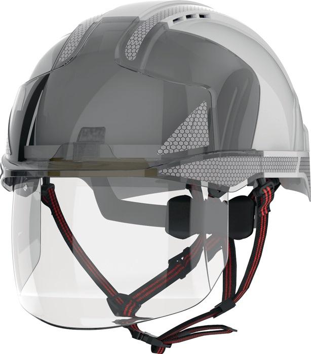 Industriekletterhelm EVOÂ® VISTAshieldÂ® Dualswitchâ„¢ weiÃŸ/rauch ABS (One Size)