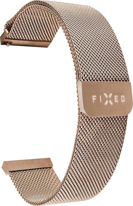 Actual product image Fixed Mesh Strap for Smartwatch Universal 22mm Rose Gold (22 mm, Stainless steel, Huawei Watch GT, Huawei Watch 2 Classic, Garmin vivoactive 4, Honor Watch Magic)