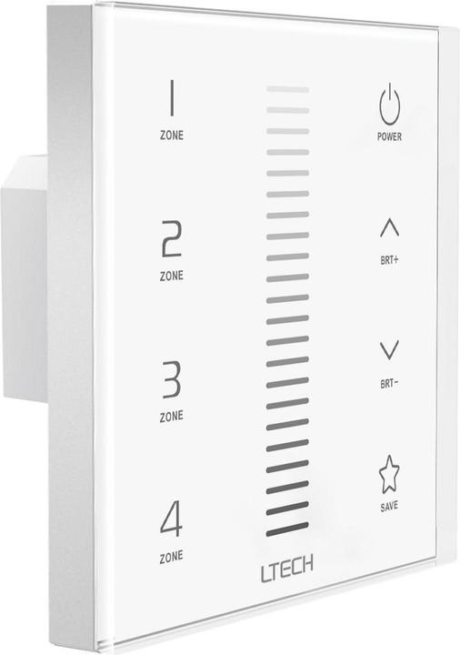 Image du produit Ltech Système Multizone - Panneau Tactile 1 Canal Dimmer - Dmx / Rf - 4 Zones