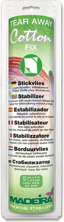 Produktbild Madeira Stickflies Tear Aways Cotton Fix
