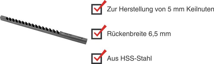 Produktbild Paulimot HSS-Räumnadel 5 mm