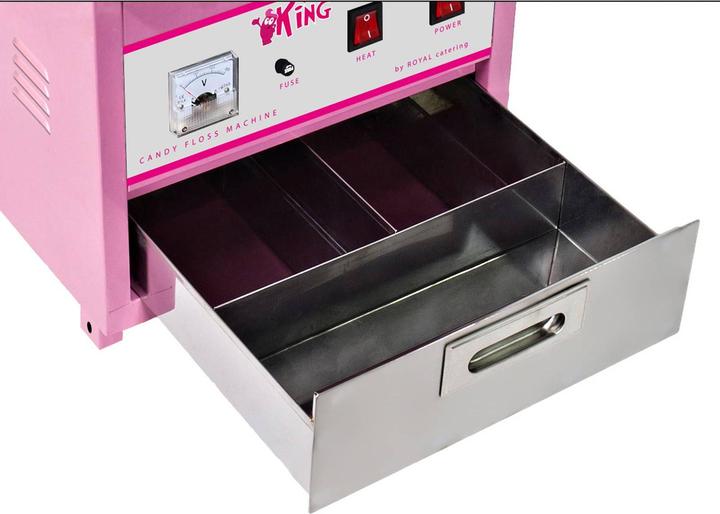 Royal Catering RCZC-1200-W Zuckerwattemaschine mit Wagen