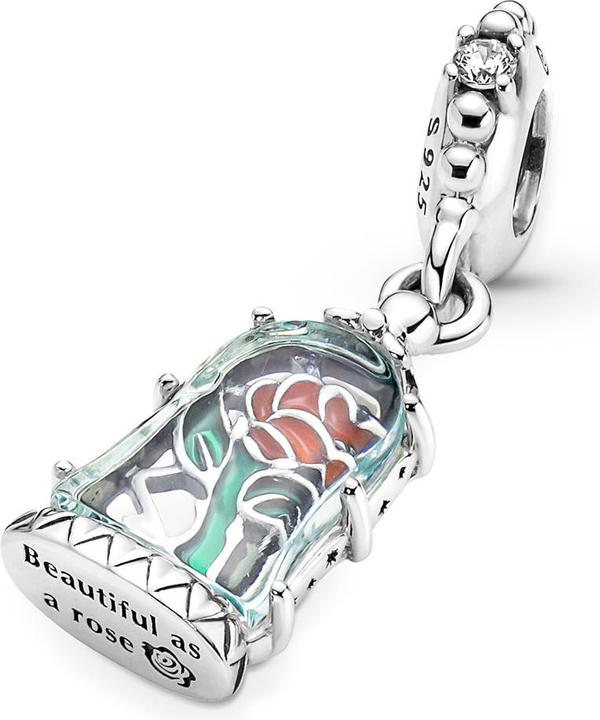 Image du produit Pandora Disney la Belle et la Bête a enchanté Rose (Argent 925, Émail)