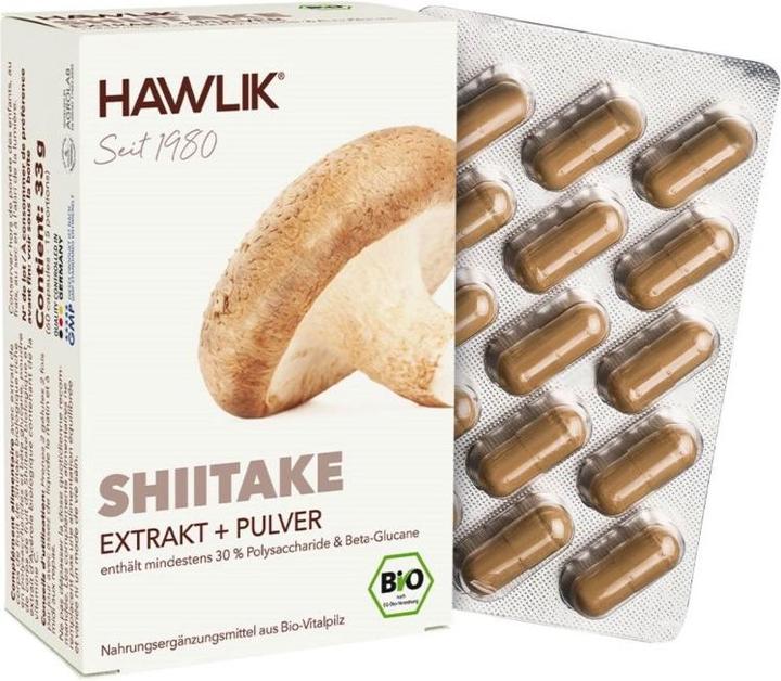 Immagine prodotto Hawlik Estratto di shiitake + capsula di polvere (60 Pezzo/i, Pillole, 57 g)