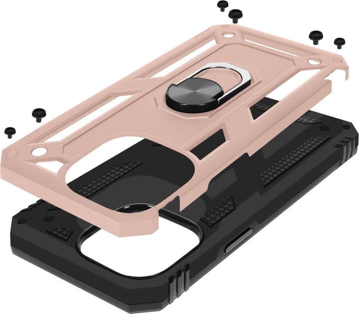 Actual product image Avizar Shockproof Mobile Phone Case with Ring Series (Apple iPhone 15 Pro Max)
