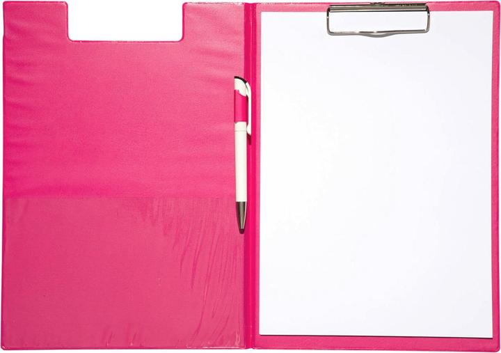 Actual product image Maul Clipboard folder with foil cover, DIN A4, pink (21 x 29.5 cm)