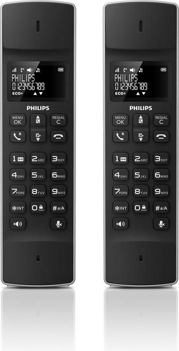 Image du produit Philips TÉLÉPHONE SANS FIL TERRESTRE M4502B/34 NOIR 1.6" DESIGN