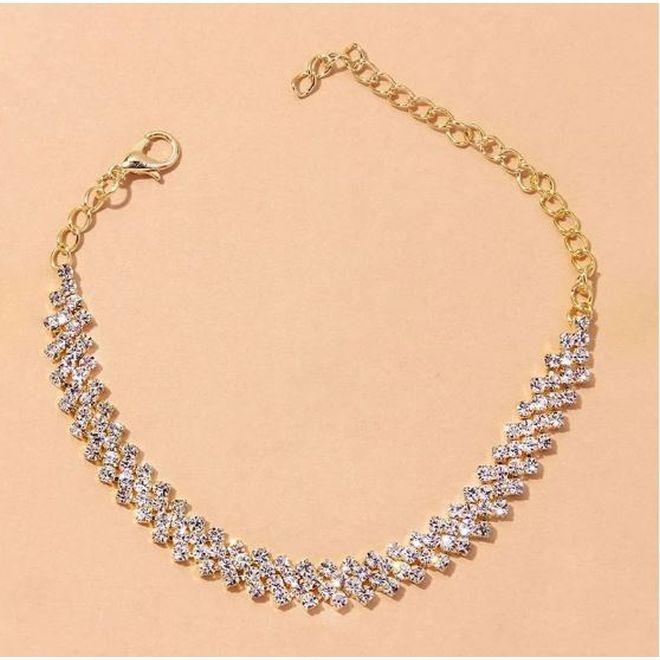 MU Style Diamond Glem Series Fusskette (Metall)