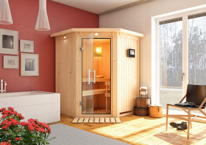 Immagine prodotto Karibu Nanja con corona sul tetto (Plug & Play 3,6 KW - Bio controllo esterno)