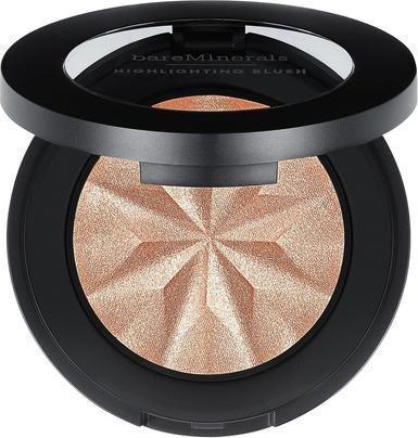 Bare Minerals Gen Nude Highlighting Blush 2-in-1 Blush Highlighter Hybrid Silky Blendable Makeup All-Day Wear Talc (Peach Glow)